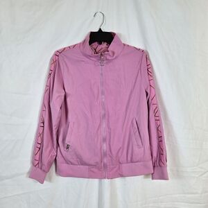 Rockford Women's Pink Gold Reversable Long‎ Sleeve Full Zip Lined Jacket Large